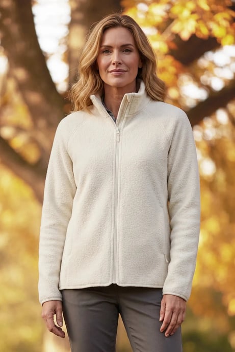 Full Zip Sherpa Fleece Jacket - Image 1
