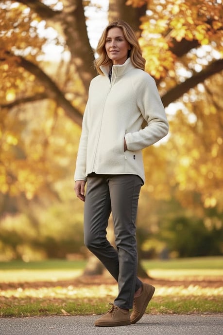 Full Zip Sherpa Fleece Jacket - Image 2
