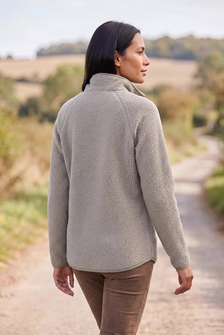 Full Zip Sherpa Fleece Jacket - Image 3