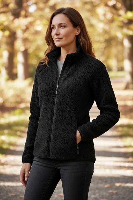Full Zip Sherpa Fleece Jacket - Image 4