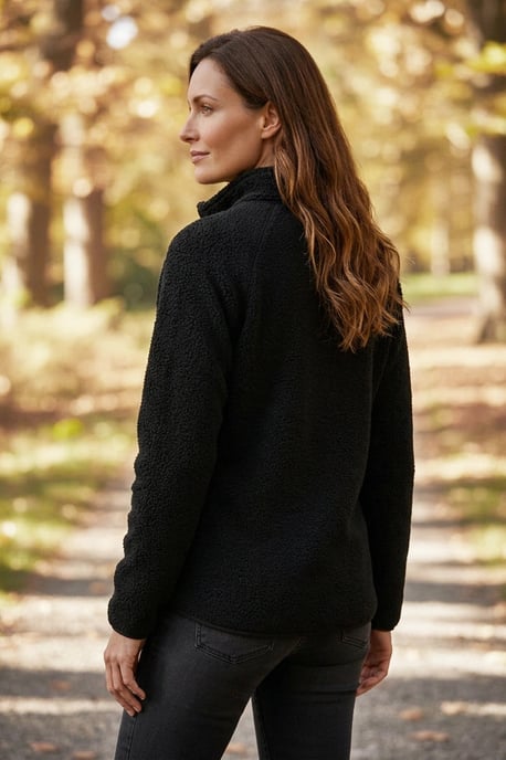 Full Zip Sherpa Fleece Jacket - Image 5