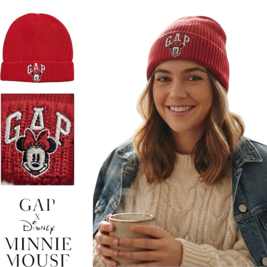GAP Womens Disney Minni Mouse Beanie Hat Embroidered knitted Ribbed Outdoor Caps - Image 1