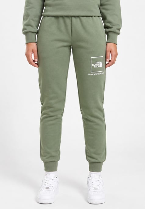 The North Face Womens New Fine Box Logo Joggers in Agave Green - Image 1