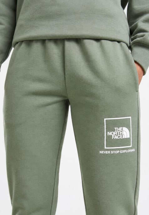 The North Face Womens New Fine Box Logo Joggers in Agave Green - Image 3