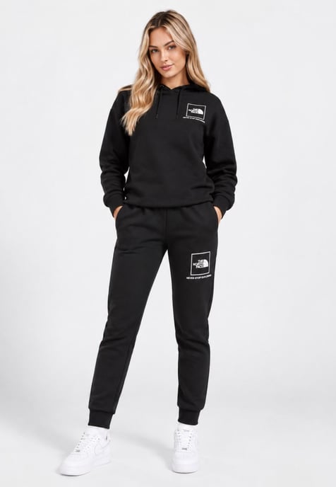 The North Face Womens New Fine Box Logo Joggers in Black - Image 5