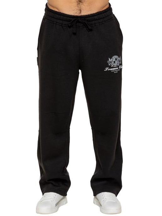 Enzo | Mens Printed Open Hem Joggers - Image 3