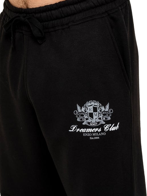 Enzo | Mens Printed Open Hem Joggers - Image 4