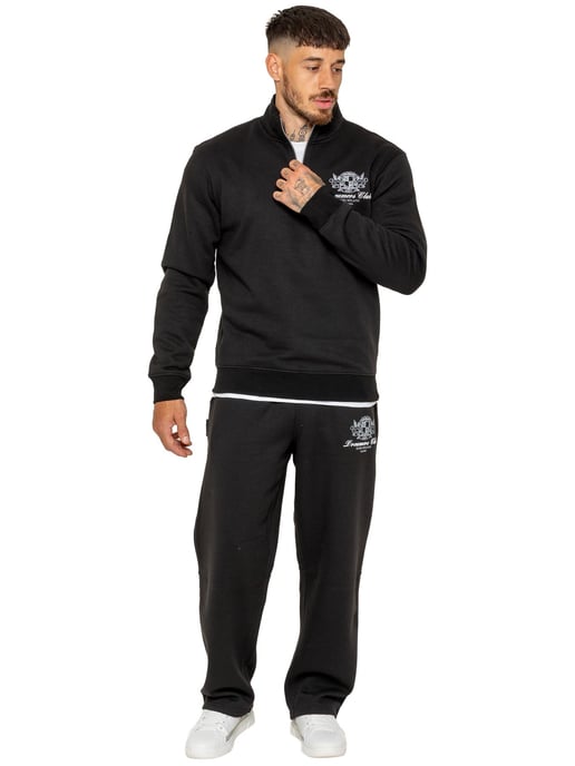Enzo | Mens Printed Open Hem Joggers - Image 5