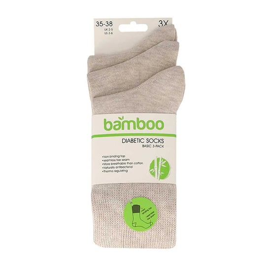 Apollo Dames/heren diabetes bamboe sokken 3-pack - Image 3