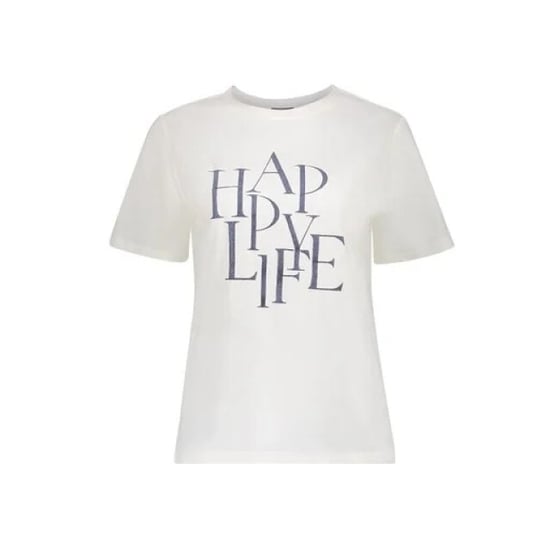 Geisha 62573-41 010 t-shirt "happy life" off-white/navy - Image 5