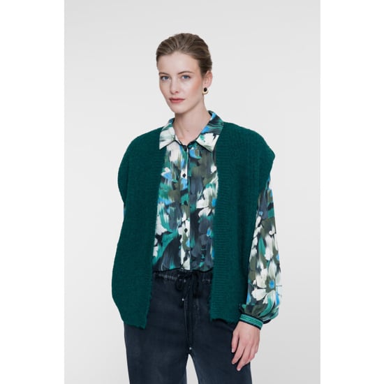 Geisha gilet knitted 64534-29 515 emerald - Image 2