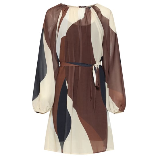 Smashed Lemon Jurk met abstracte print en tailleceintuur | - Image 3