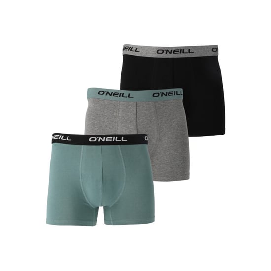 O'Neill Heren boxershorts trunks effen 3-pack saliegroen/grijs/zwart - Image 1