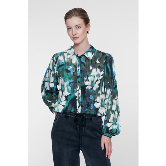 Geisha blouse 63646-20 530 green/blue - Image 3