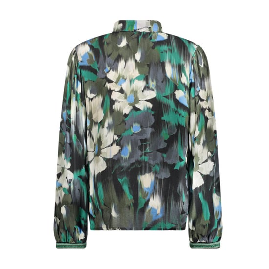 Geisha blouse 63646-20 530 green/blue - Image 4