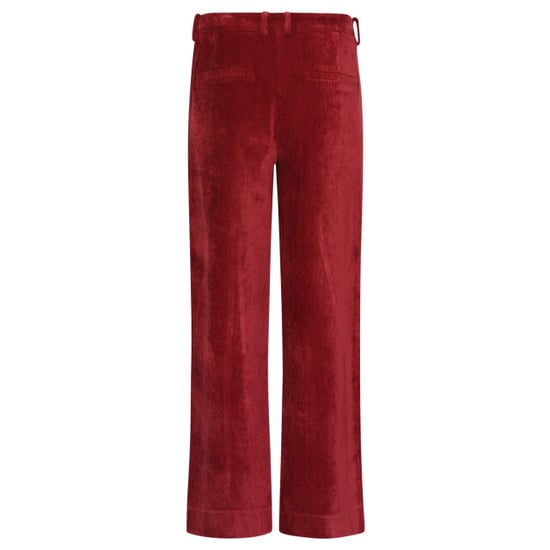 Smashed Lemon Velours broek met wijde pijpen | - Image 5