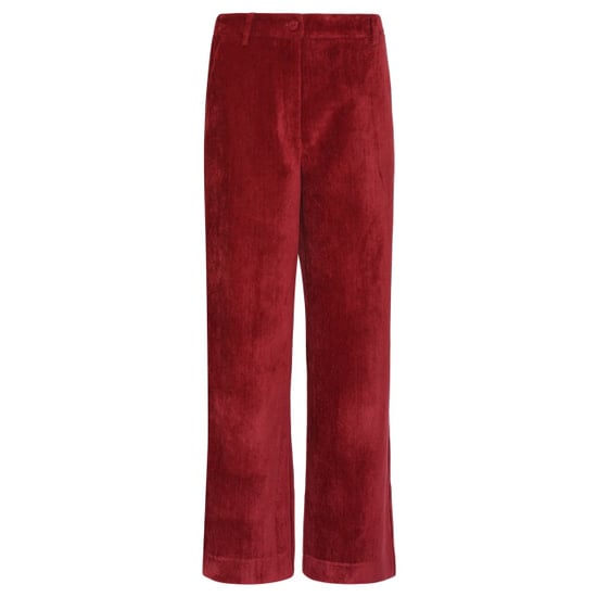 Smashed Lemon Velours broek met wijde pijpen | - Image 6