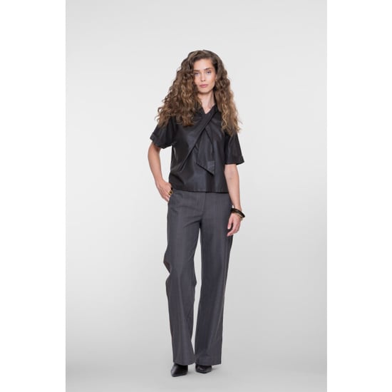 Geisha pants pinstripe + tape 61503-10 775 brown - Image 1