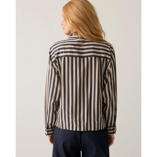 Summum 2s3523-12490 495 blouse two tone stripe midnight blue - Image 2