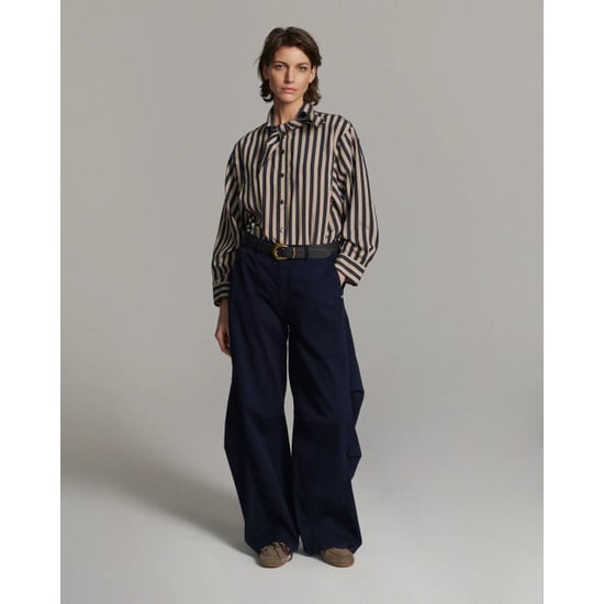 Summum 2s3523-12490 495 blouse two tone stripe midnight blue - Image 3