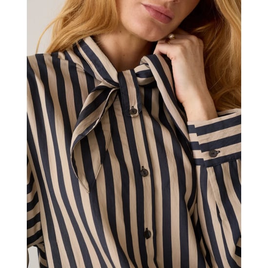 Summum 2s3523-12490 495 blouse two tone stripe midnight blue - Image 4