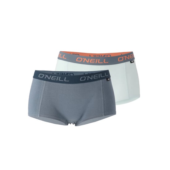 O'Neill Boxershort dames 2-pack effen blauwgrijs/pastelblauw - Image 1