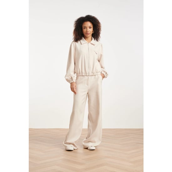 Smashed Lemon Velours broek met wijde pijpen | - Image 4