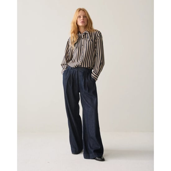 Summum 2s3523-12490 495 blouse two tone stripe midnight blue - Image 5
