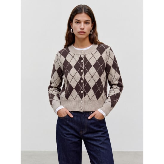 Vero Moda Halo argyle cardigan - Image 1