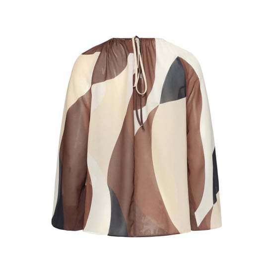 Smashed Lemon Blouse met abstracte print en volumineuze mouwen | - Image 6