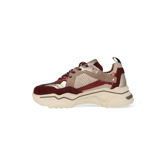 DWRS Label Sneakers pluto corduroy bordeaux / beige - Image 3