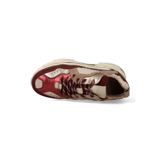 DWRS Label Sneakers pluto corduroy bordeaux / beige - Image 5