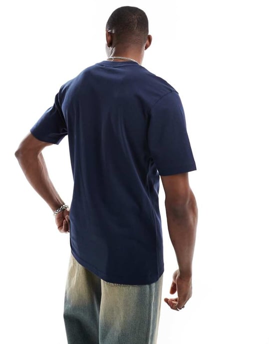 Parlez Nurture-logotyp t-shirt i marinblå - Image 3