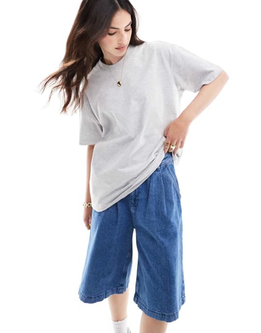 Cotton On boxig oversized t-shirt i grå - Image 1