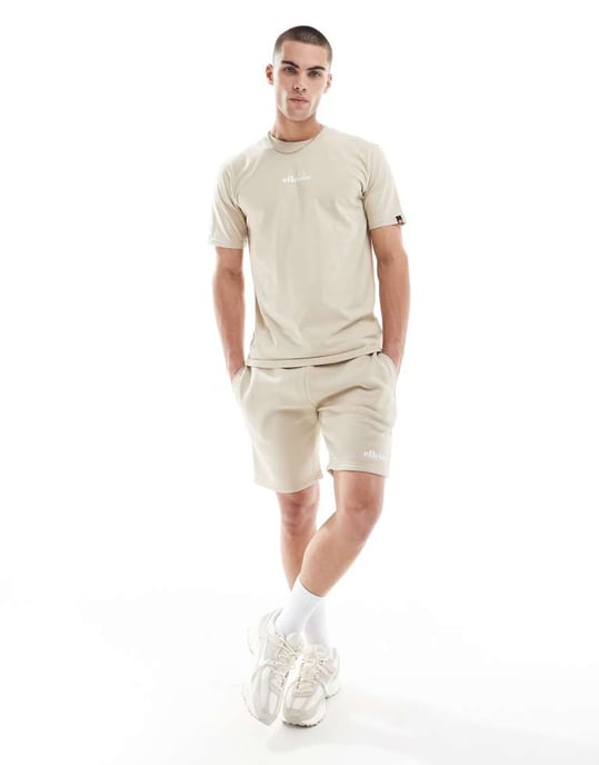 Ellesse Ollio t-shirt i beige - Image 3