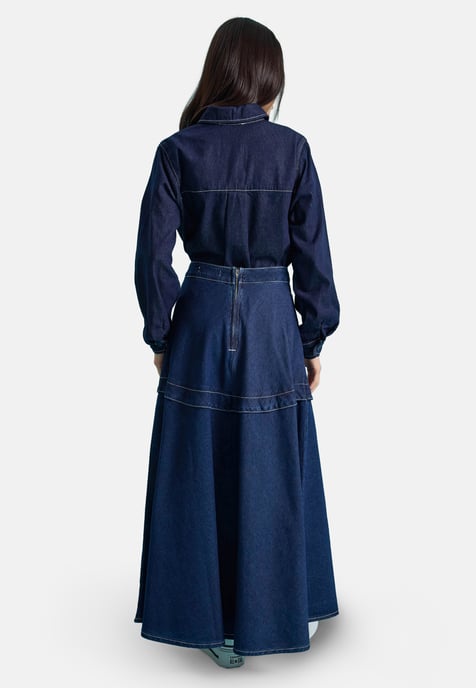 Benin Denim Skirt Benin - Image 3