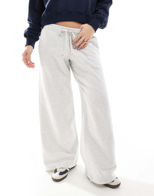 Hollister lågt skurna baggy vid byxor i grått - Image 2