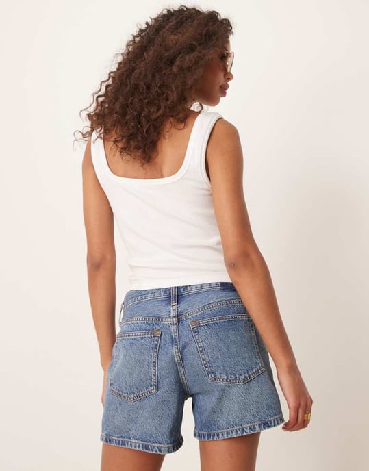 Abercrombie & Fitch baggy shorts i medtvätt - Image 4
