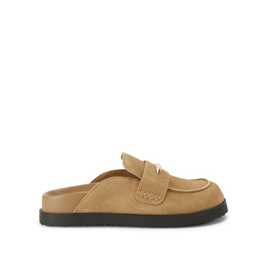 Suede Tobin Mid Brown Mules - Image 1
