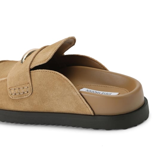 Suede Tobin Mid Brown Mules - Image 3