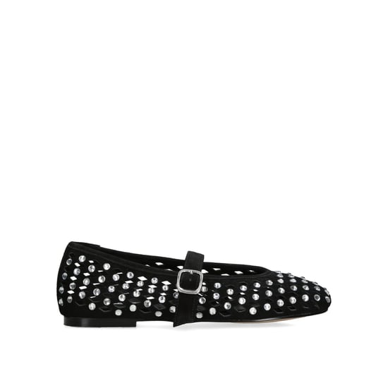 Suede Rerun Black Suede Ballet Flats - Image 1