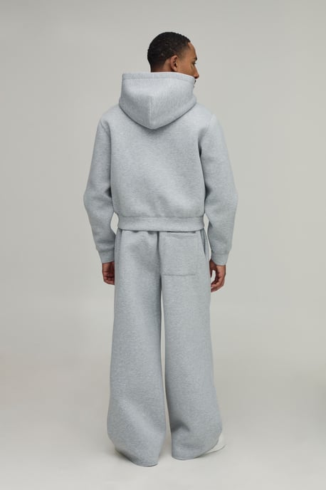 Regular Shrunken Fit Scuba Hoodie and Wide Leg Jogger Tracksuit - Image 2