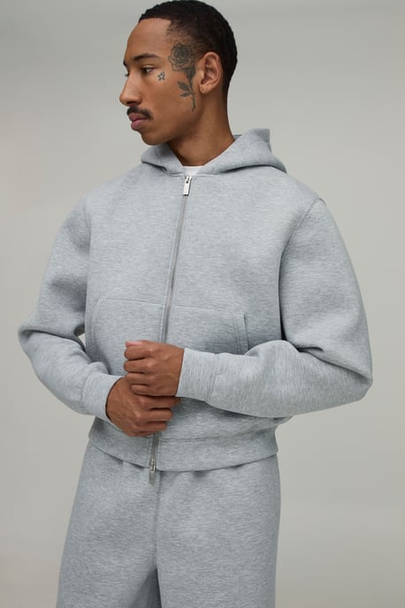 Regular Shrunken Fit Scuba Hoodie and Wide Leg Jogger Tracksuit - Image 3