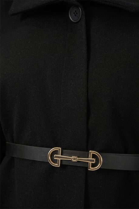 Belted Tweed Cape Coat - Image 5