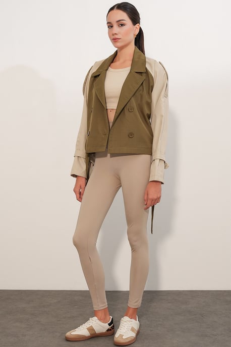 Short Belted Trench Coat - Image 2