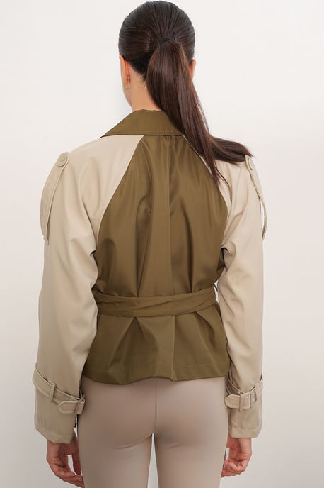 Short Belted Trench Coat - Image 6