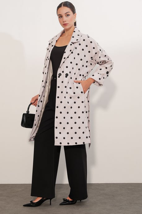 Belted Double Breasted Trench Coat - Image 2