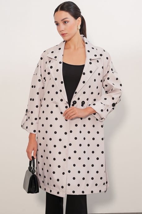 Belted Double Breasted Trench Coat - Image 4