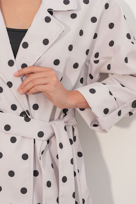 Belted Double Breasted Trench Coat - Image 5