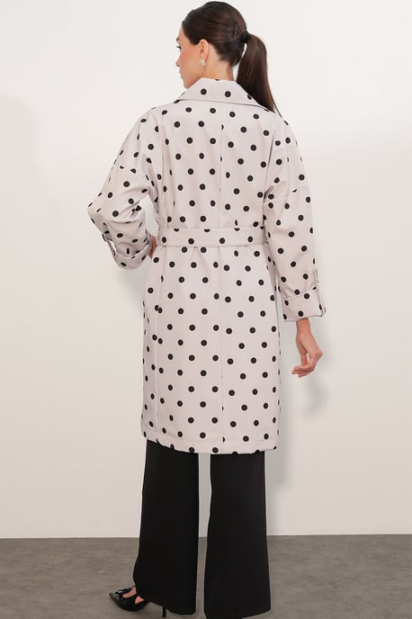 Belted Double Breasted Trench Coat - Image 6